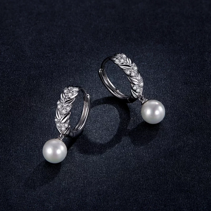 (image pour) Pendants d'Oreilles Style PANDORA Blé Brillant - BSE446 - Afficher 5