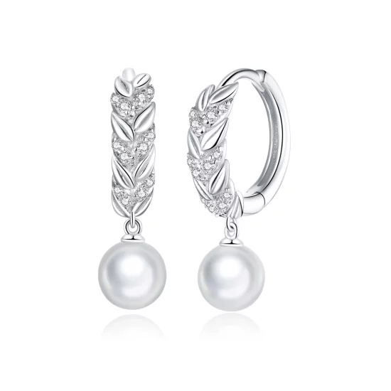 (image pour) Pendants d'Oreilles Style PANDORA Blé Brillant - BSE446