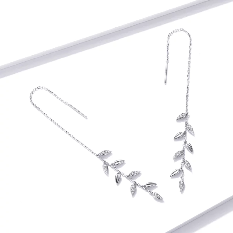 (image pour) Pendants d'Oreilles Style PANDORA Blé Brillant - BSE447 - Afficher 4