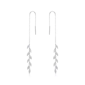 Pendants d'Oreilles Style PANDORA Blé Brillant - BSE447 (image pour) Pendants d'Oreilles Style PANDORA Blé Brillant - BSE447