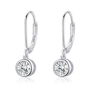 (image pour) Pendants d'Oreilles Style PANDORA Entretoise-Perle - SCE747
