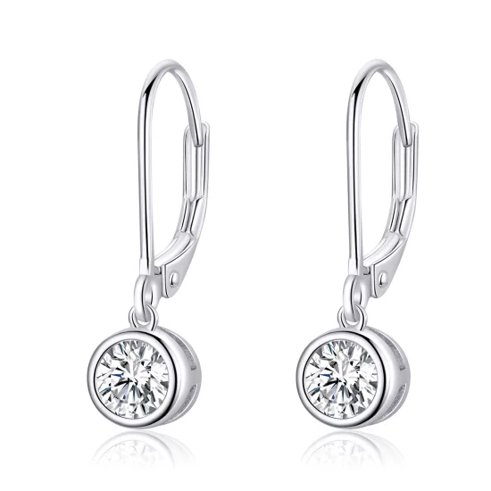 (image pour) Pendants d'Oreilles Style PANDORA Entretoise-Perle - SCE747