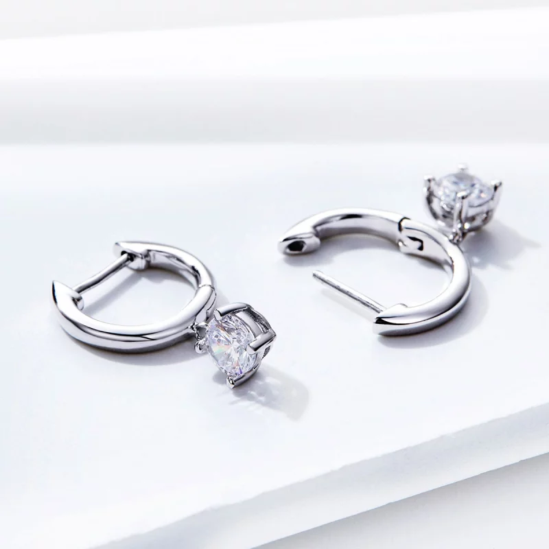 (image pour) Pendants d'Oreilles Style PANDORA Fille éclair - SCE553 - Afficher 4