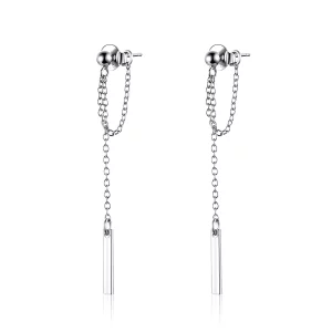 (image pour) Pendants d'Oreilles Style PANDORA Géométrie légère - SCE550