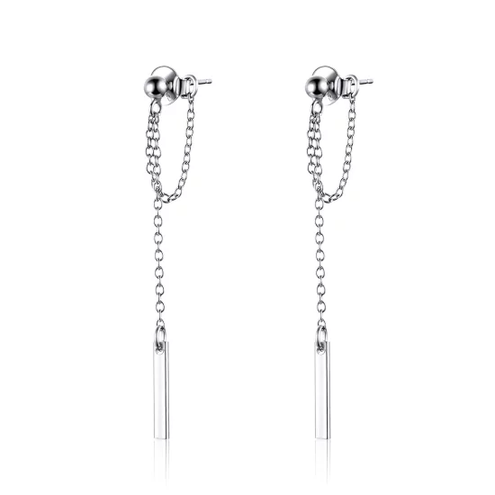 (image pour) Pendants d'Oreilles Style PANDORA Géométrie légère - SCE550