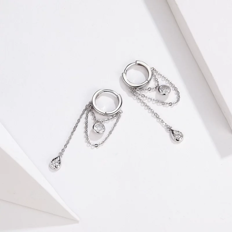 (image pour) Pendants d'Oreilles Style PANDORA La puberté - SCE638 - Afficher 4