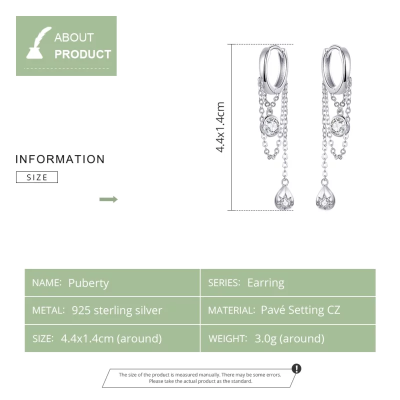 (image pour) Pendants d'Oreilles Style PANDORA La puberté - SCE638 - Afficher 7