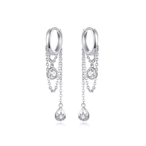Pendants d'Oreilles Style PANDORA La puberté - SCE638 (image pour) Pendants d'Oreilles Style PANDORA La puberté - SCE638
