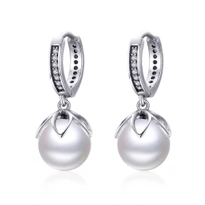 (image pour) Pendants d'Oreilles Style PANDORA Le doux amour - SCE482