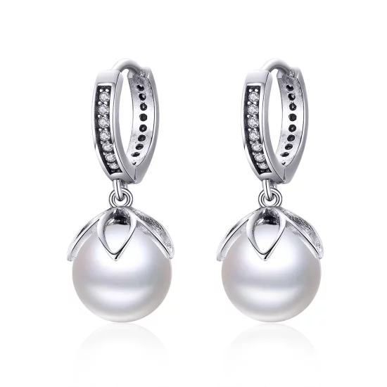 (image pour) Pendants d'Oreilles Style PANDORA Le doux amour - SCE482