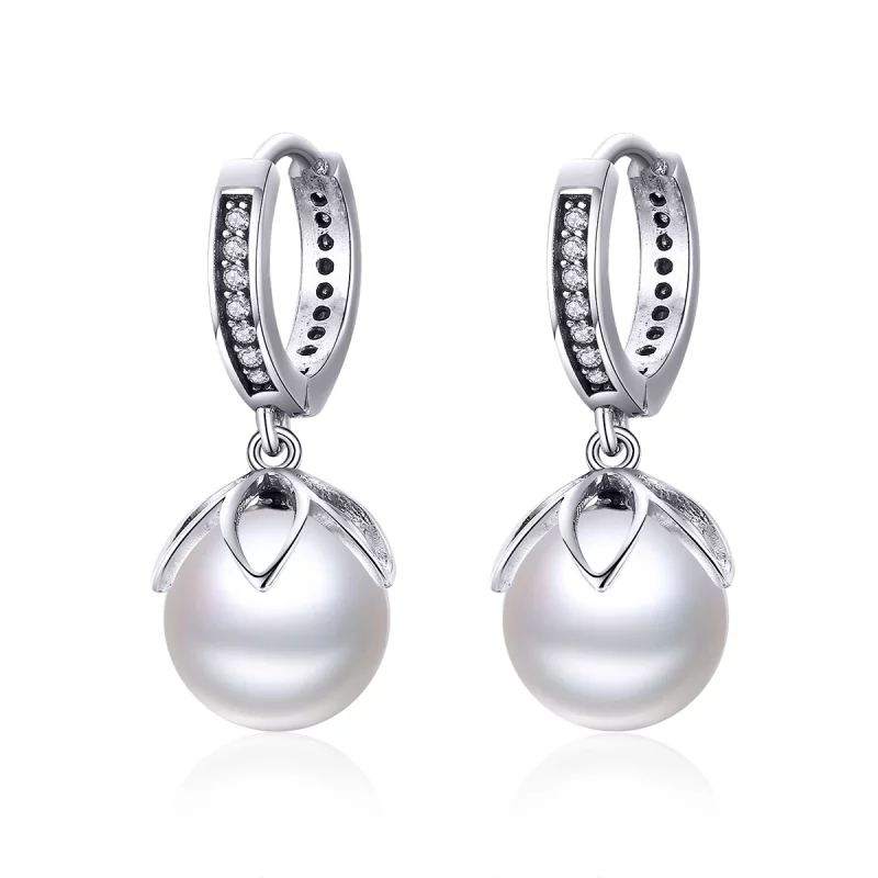 (image pour) Pendants d'Oreilles Style PANDORA Le doux amour - SCE482