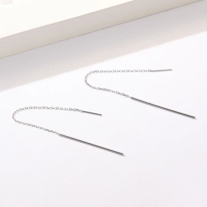 (image pour) Pendants d'Oreilles Style PANDORA Ligne élégante - SCE490 - Afficher 5