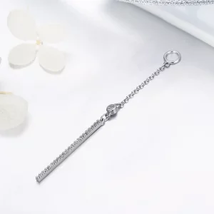 (image pour) Pendants d'Oreilles Style PANDORA Ligne - SCE081