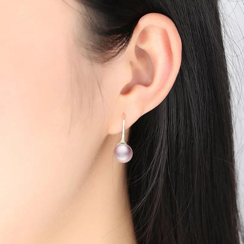 (image pour) Pendants d'Oreilles Style PANDORA Perle rose - SCE145 - Afficher 7
