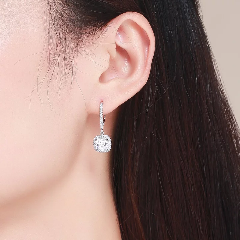 (image pour) Pendants d'Oreilles Style PANDORA Temps brillant - SCE520 - Afficher 4