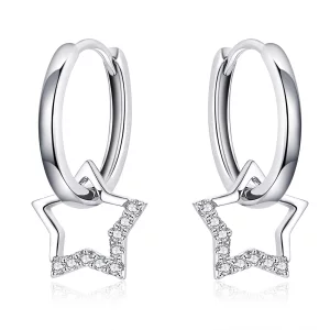 (image pour) Pendants d'Oreilles Style PANDORA Étoilé - BSE276