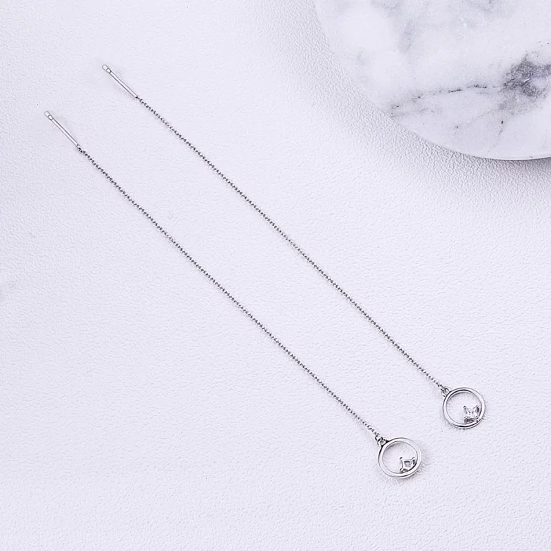 (image pour) Pendants d'Oreilles Style PANDORA Toujours affectueux - SCE080 - Afficher 6