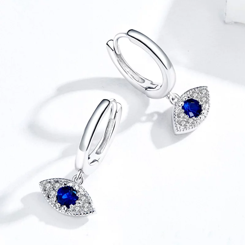 (image pour) Pendants d'Oreilles Style PANDORA yeux chanceux - BSE274 - Afficher 4