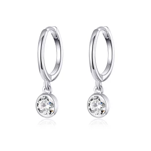 (image pour) Pendants d'Oreilles Style PANDORA Zircone - SCE830