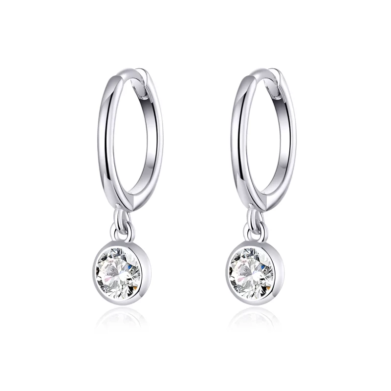(image pour) Pendants d'Oreilles Style PANDORA Zircone - SCE830
