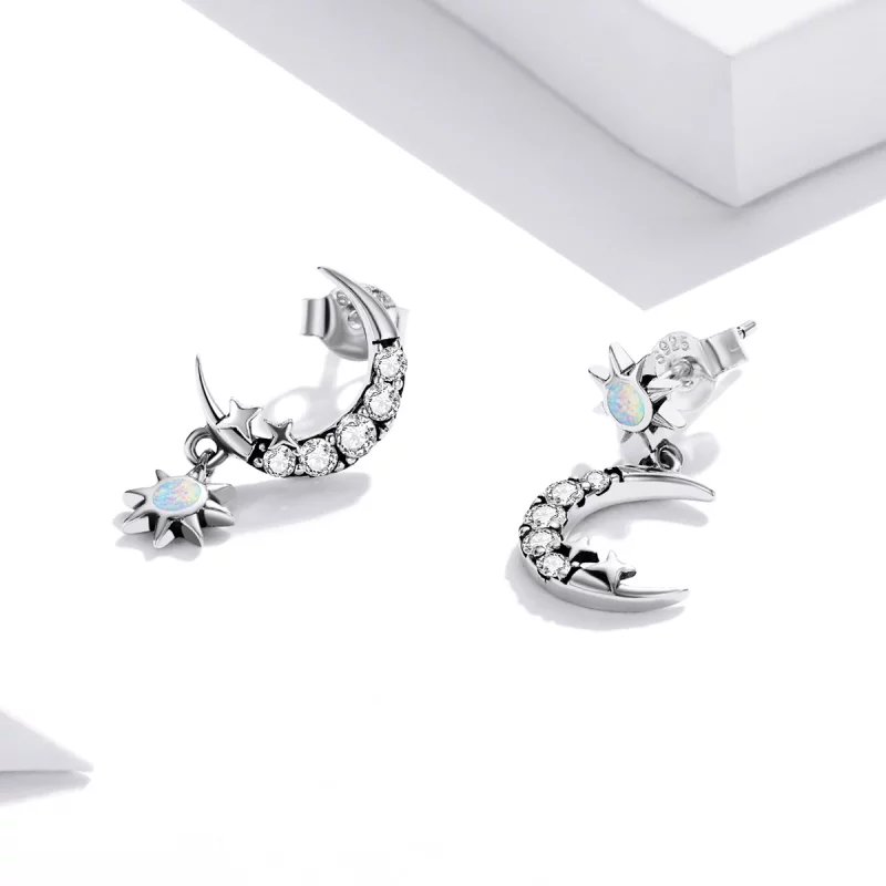 (image pour) Boucles d'oreilles pendantes Pandora Style Wear Stars and Wear Moon - SCE1239 - Afficher 2