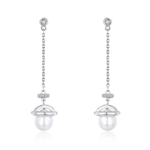 Boucles d'oreilles pendantes romantiques mélodieuses de style Pandora - VSE125 (image pour) Boucles d'oreilles pendantes romantiques mélodieuses de style Pandora - VSE125