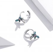 Créoles Style PANDORA Libellule rétro - SCE1172