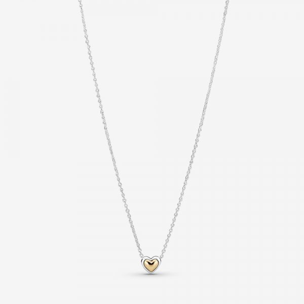Collier PANDORA avec pendentif en forme de cœur doré bombé - 399399C00