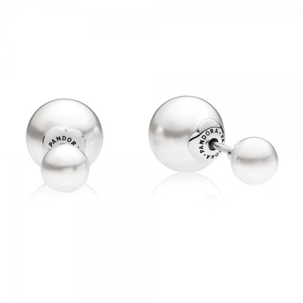 PANDORA - Boucles d'Oreilles Double-Face Gouttes Lumineuses - 290747WCP