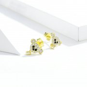 Clous d'Oreilles Style PANDORA Un ours mignon - SCE788