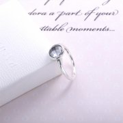 PANDORA - Bague Pierre de Naissance Gouttelette d'Avril - 191012RC