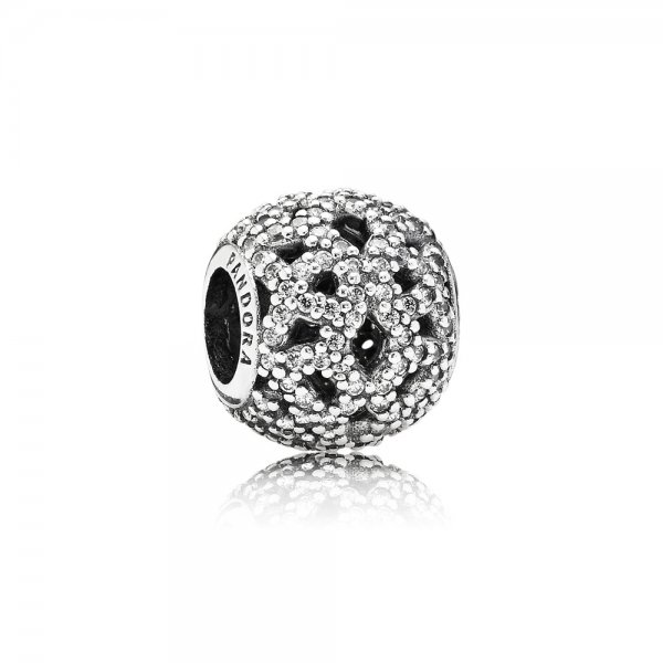 PANDORA - Dentelle miroitante, cz incolore - 791284CZ - Charms