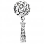 Charm pendentif Pompon et Cœur Enchantés PANDORA France - 797037