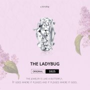 Charm espaceur Style PANDORA Coccinelle - BSC112