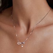 Collier style Pandora avec symbole d'infini - BSN351