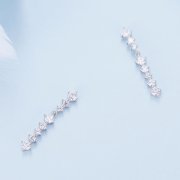 Boucles d'oreilles à pompons style Pandora - BSE870