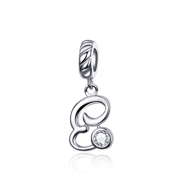 Charm Pendant Style PANDORA Lettre E - SCC1183-E