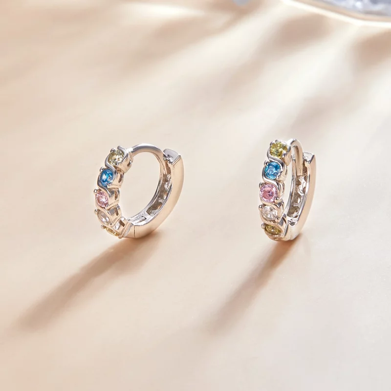 (image pour) Boucles d'oreilles à anneaux de style Pandora Shine - SCE1166-A - Afficher 2