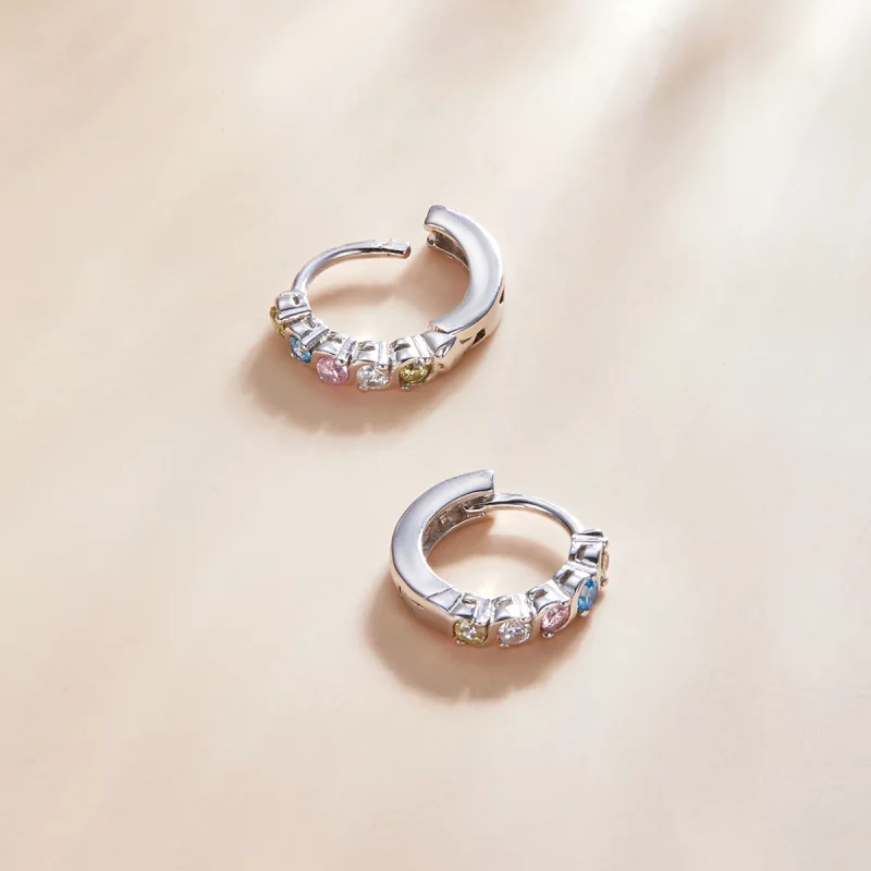 (image pour) Boucles d'oreilles à anneaux de style Pandora Shine - SCE1166-A - Afficher 3