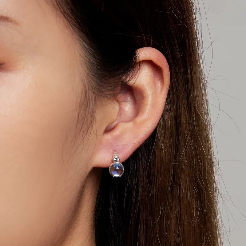 (image pour) Boucles d'oreilles à anneaux de style Pandora Simple Symphony - SCE1411 - Afficher 6
