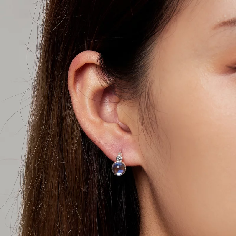 (image pour) Boucles d'oreilles à anneaux de style Pandora Simple Symphony - SCE1411 - Afficher 7