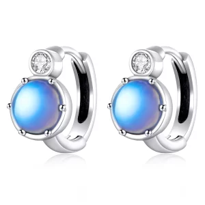 (image pour) Boucles d'oreilles à anneaux de style Pandora Simple Symphony - SCE1411