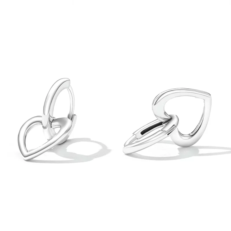 (image pour) Boucles d'oreilles à anneaux simples style Pandora - SCE1394 - Afficher 3