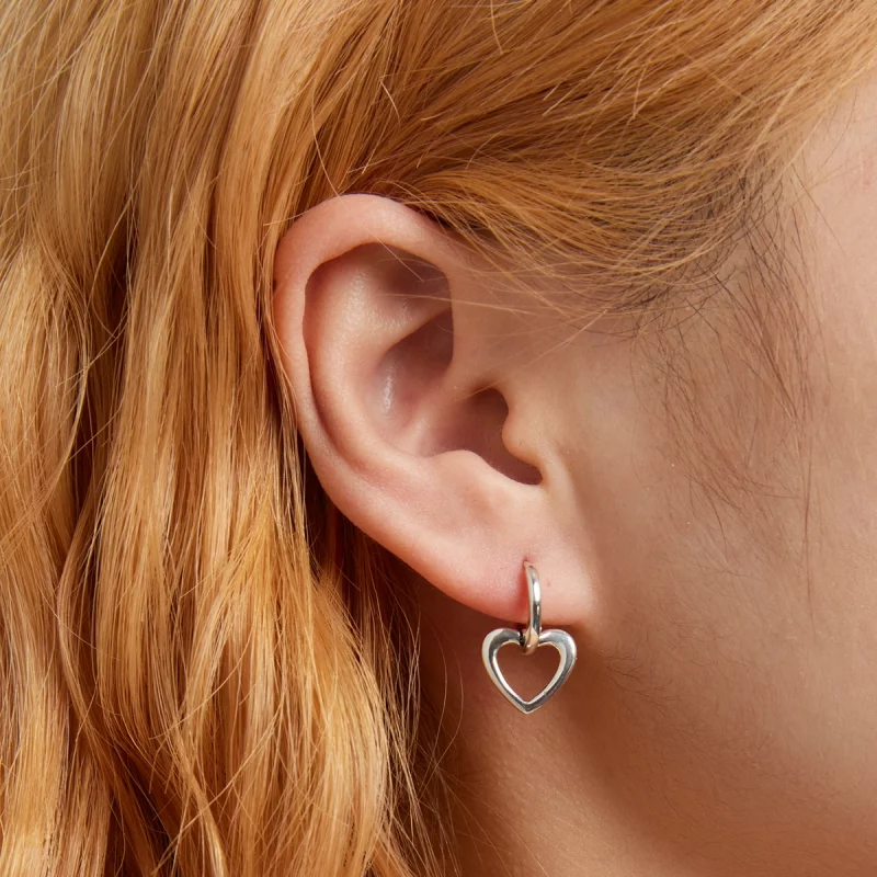 (image pour) Boucles d'oreilles à anneaux simples style Pandora - SCE1394 - Afficher 6