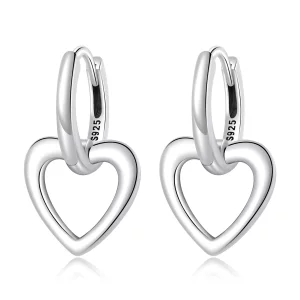 Boucles d'oreilles à anneaux simples style Pandora - SCE1394 (image pour) Boucles d'oreilles à anneaux simples style Pandora - SCE1394