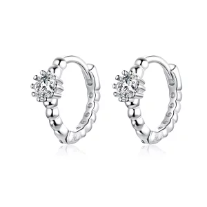 (image pour) Boucles d'oreilles à anneaux style Pandora Love - BSE194