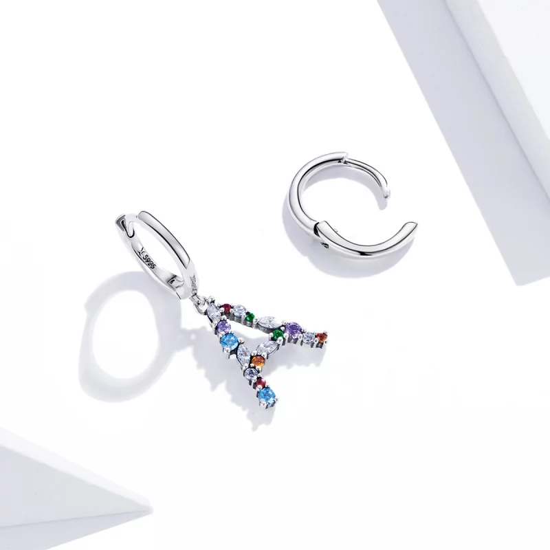 (image pour) Boucles d'oreilles cerceau de style Pandora romantique pour fille - SCE1030 - Afficher 3