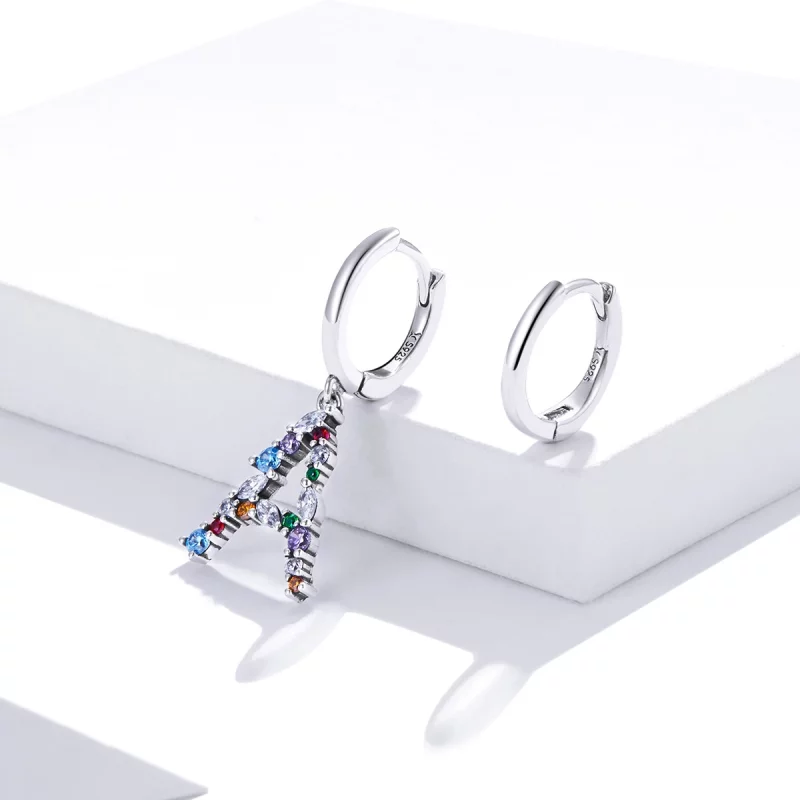 (image pour) Boucles d'oreilles cerceau de style Pandora romantique pour fille - SCE1030 - Afficher 4
