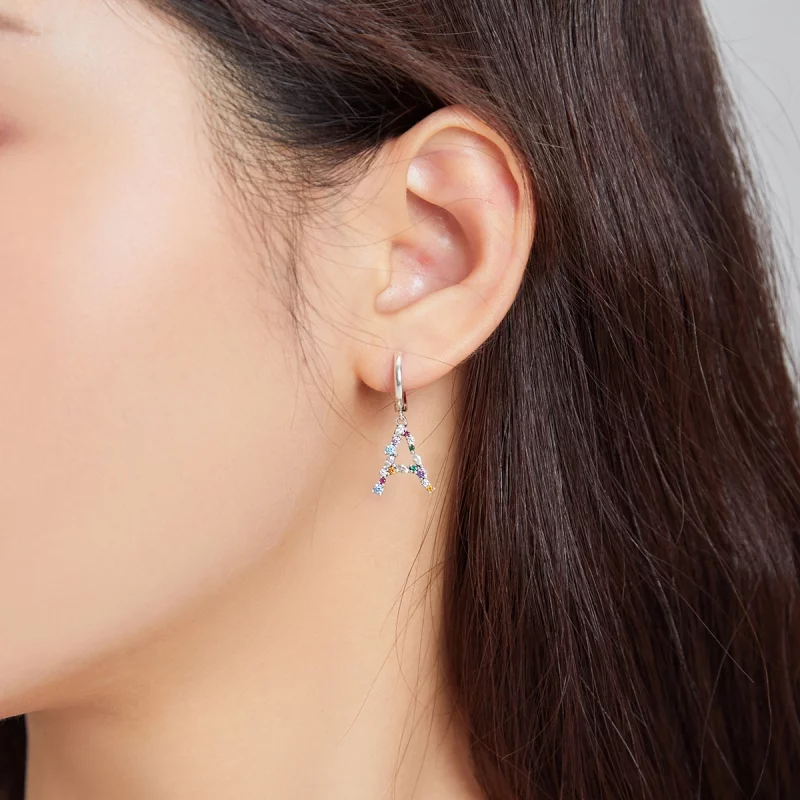 (image pour) Boucles d'oreilles cerceau de style Pandora romantique pour fille - SCE1030 - Afficher 7