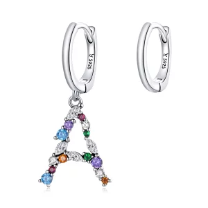 (image pour) Boucles d'oreilles cerceau de style Pandora romantique pour fille - SCE1030